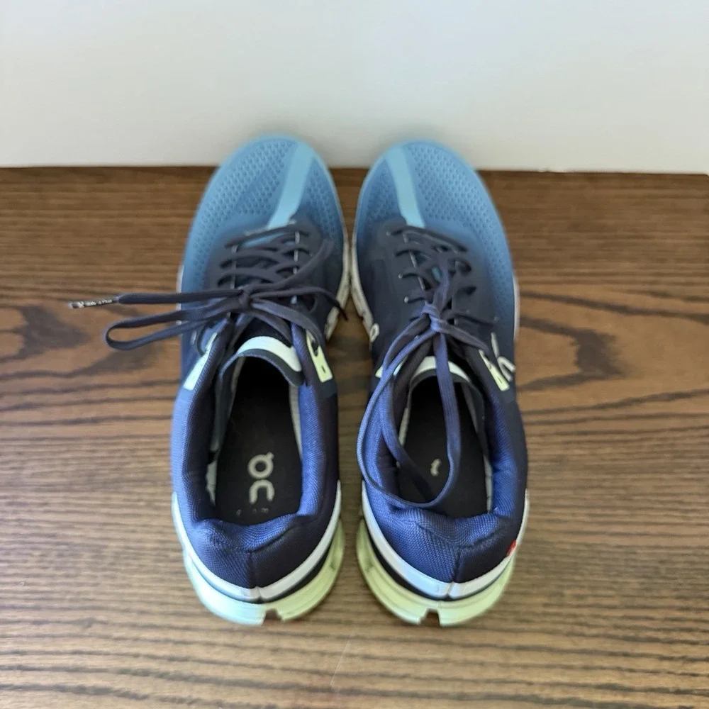 On Running Shoes Men's Blue Mesh CloudTec Road Sneakers 35.99034 Size 11.5